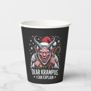 Vasos De Papel Querido Krampus, puedo explicar a los Navidades Sa