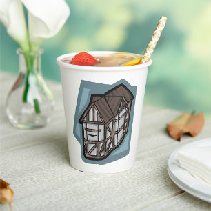 Vasos De Papel Quirky Tudor House Arquitectura Medieval