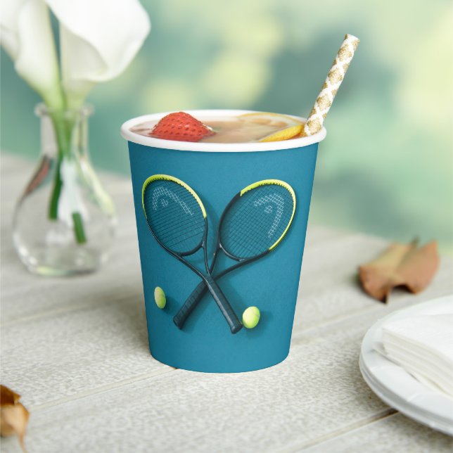 Vasos De Papel Quisquis y tazas de tenis de fiesta de cumpleaños  (in situ)