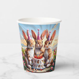 Vasos De Papel Rabbit Birday Bash