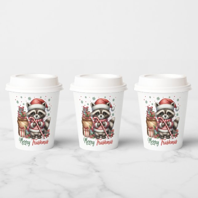 Vasos De Papel Racco navideño festivo (Multi)
