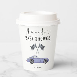 Vasos De Papel Race car car Baby Shower