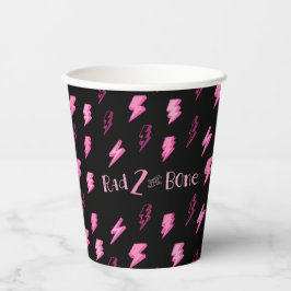 Vasos De Papel Rad DOS the Bone, Chicas rayo rosa