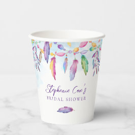 Vasos De Papel Rainbow Boho