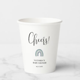 Vasos De Papel Rainbow Boy Baby Shower
