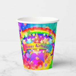 Vasos De Papel Rainbow Happy Birday Cup HAMbyWG