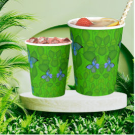 Vasos De Papel Rainforest Dreams Vine Butterfly All Occasion 