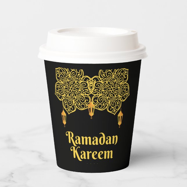 Vasos De Papel Ramadan Kareem Meaning - Eid Mubarak 2026   (Anverso)