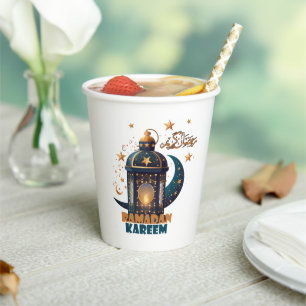 Vasos De Papel Ramadan Kareem Mubarak Lantern ramadan 2024