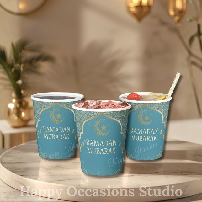 Vasos de papel Ramadan Kareem Ramadan Mubarak (Subido por el creador)
