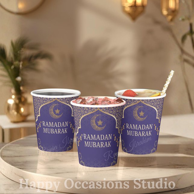 Vasos de papel Ramadan Kareem Ramadan Mubarak (Subido por el creador)