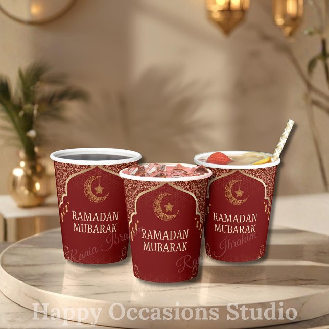 Vasos de papel Ramadan Kareem Ramadan Mubarak (Subido por el creador)