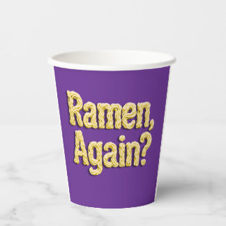 Vasos De Papel ¿Ramen otra vez? Con capucha