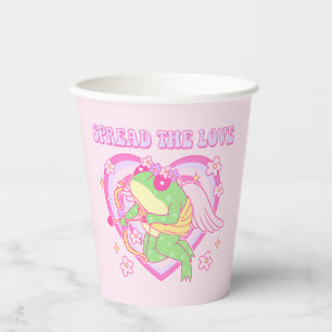Vasos De Papel Rana Cupido - Esparce el amor