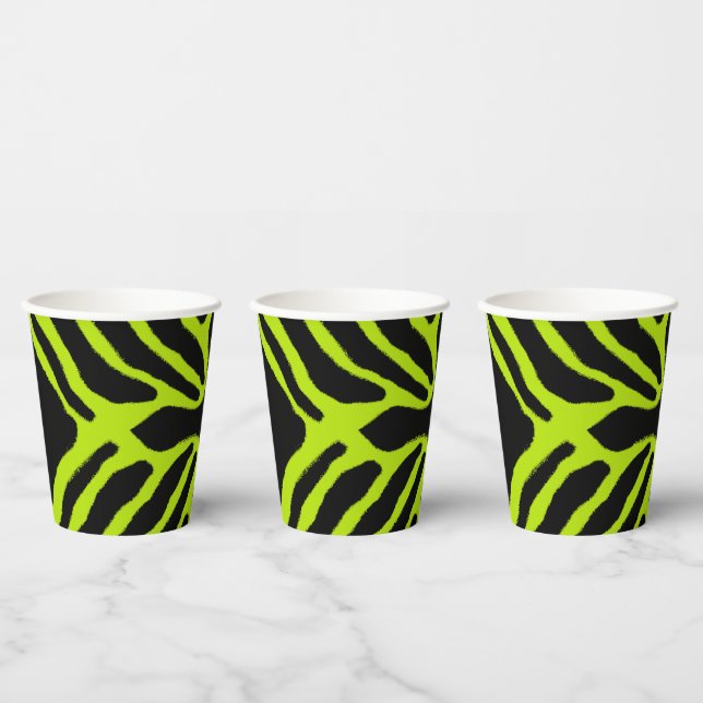 Vasos De Papel Rana Dart con veneno a rayas (Multi)