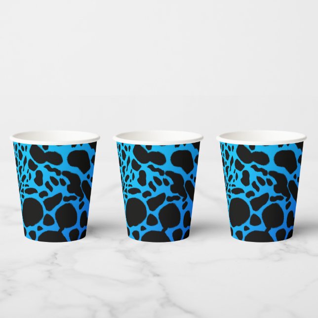 Vasos De Papel Rana Dart de veneno azul (Multi)
