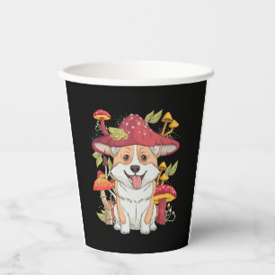 Vasos De Papel Rana de Cottagecore Corgi Dog Hombres estéticos Mu