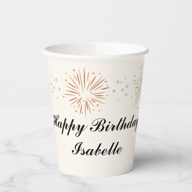 Vasos De Papel Rapunzel Fiesta personalizado (Izquierda)