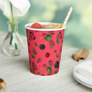 Vasos De Papel Raspberry