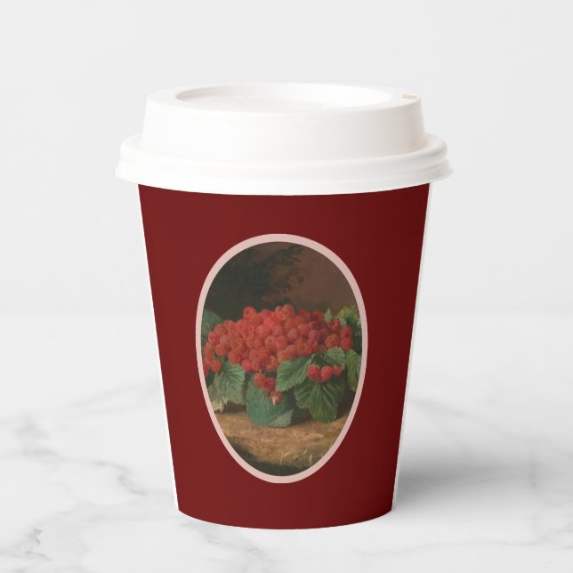 Vasos De Papel Raspberry Bridal Shower Tea To go Cups (Anverso)
