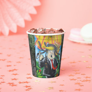 Vasos De Papel Rasta Trump