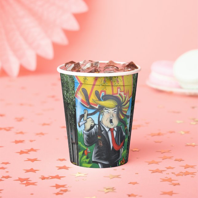 Vasos De Papel Rasta Trump (in situ)