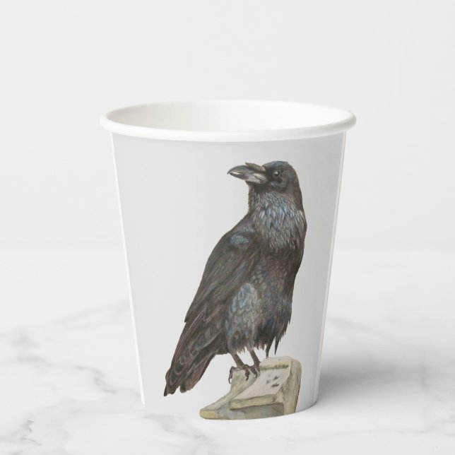 Vasos De Papel Raven (Reverso )