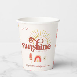 Vasos De Papel Ray of Sunshine | Boho Baby Shower
