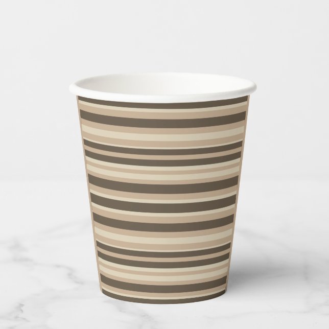 Vasos De Papel Rayado neutro (Anverso)