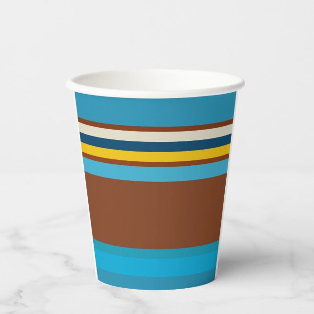 Vasos De Papel Rayas del Suroeste 12 (Anverso)
