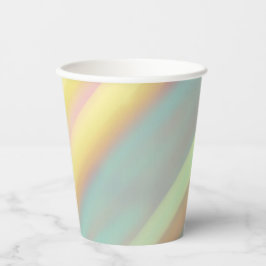 Vasos De Papel Rayas pastel costeras de playa