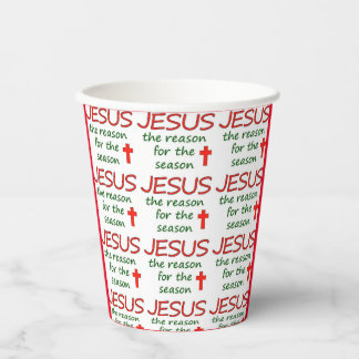Vasos De Papel Razón de JESUS para la temporada