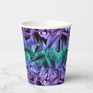 Vasos De Papel realidad virtual, gradiente de cristal oscuro: