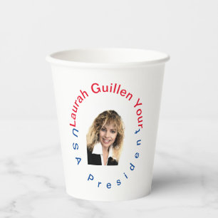 VASOS DE PAPEL #REALUSAPRESIDENTLAURAHGUILLEN