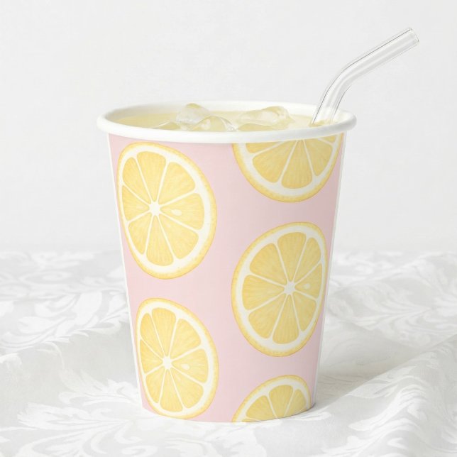 Vasos De Papel Rebanada de Limón (Subido por el creador)