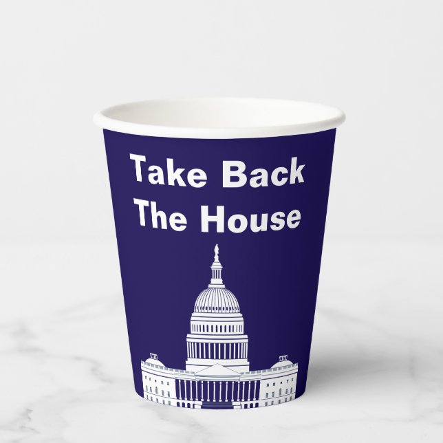 Vasos De Papel Recuperar la Cámara de Representantes (Anverso)