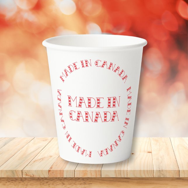 Vasos De Papel Red Hecho En Canadá (Subido por el creador)