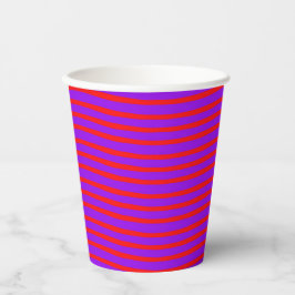 Vasos De Papel Red Purple Stripes Seamless Pattern 