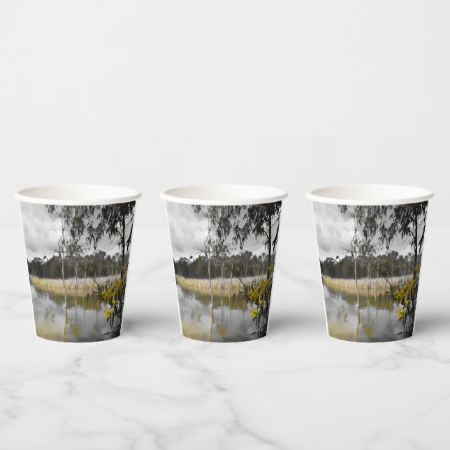 Vasos De Papel Reflexiones bajo los cielos grises (Multi)