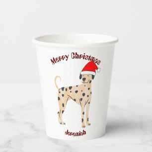 Vasos De Papel regalo de navidades de gato, nombre personalizado