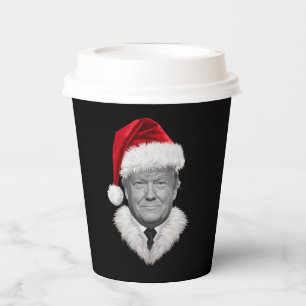 Vasos De Papel Regalo de sombrero divertido de Santa de Donald Tr