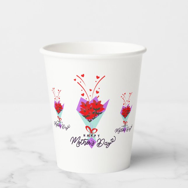 VASOS DE PAPEL REGALO DÍA DE LA MADRE (Anverso)