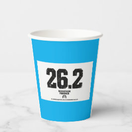 Vasos De Papel Regalo para finalista de maratón de 26,2 millas co