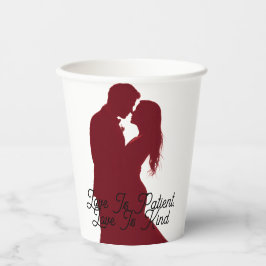 Vasos De Papel Regalo personalizado de San Valentín cristiano | T