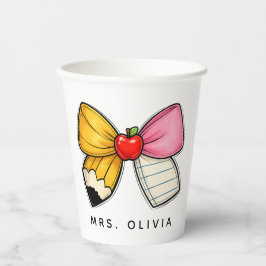 Vasos De Papel Regalo Personalizado para Maestros | Maestro Perso