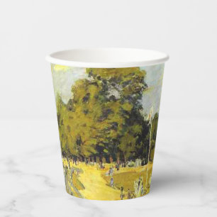 Vasos De Papel Regatta en Hampton Court Alfred Sisley Poster