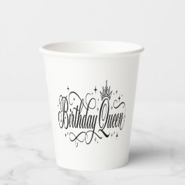 Vasos De Papel Reina de Cumpleaños Grupo Personalizado de Celebra