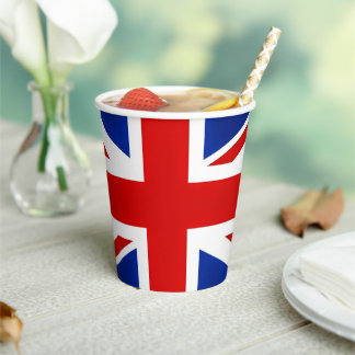Vasos De Papel Reino Unido Bandera británica Reino Unido
