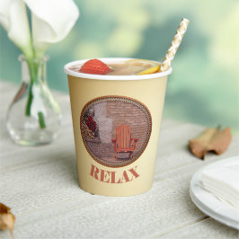 Vasos De Papel Relájate - Copa de papel