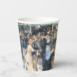 Vasos De Papel Renoir Moulin Dance Galette Fiesta